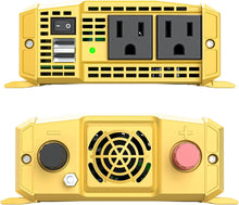 Load image into Gallery viewer, Krieger 400 Watt 12V DC to 110V AC Car Power Inverter, Modified Sine Wave, 2 Outlets, 2 USB Ports, Cigarette Lighter Plug & Clamps - ETL Certified to UL and CSA Standard.