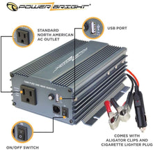 Load image into Gallery viewer, PowerBright Pure Sine Power Inverter 150 Watt image of user manual
