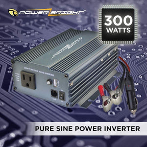 PowerBright Pure Sine Power Inverter 300 Watt image of 300 Watts pure sine power inverters