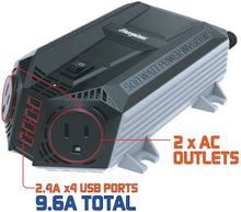 Load image into Gallery viewer, Energizer 500 Watt Power Inverter 12V image 9.6A compatible USB