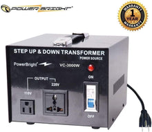 Load image into Gallery viewer, VC3000W PowerBright 3000 Watts Voltage Transformer main image
