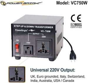 VC750W – 750 Watt image of universal output