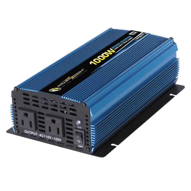 PW1000-12 PowerBright 1000 Watt 12V DC to 110V AC Inverter with cables