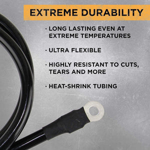 0AWG3 Power Bright 0 AWG 3 Foot Extreme durability image of ultra flexible.