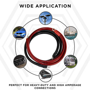 Power Bright 2 AWG 12 Foot High for wide applications perfect for heavy duty amperage.
