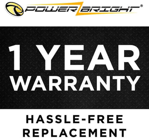 Power Bright 2 AWG 3 Foot High 1 year warranty hassle free replacement.