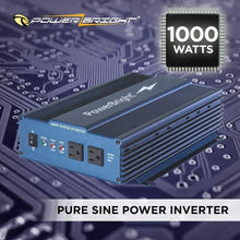 Load image into Gallery viewer, PowerBright 24 Volts Pure Sine Power Inverter 1000 Watt image of 1000 watts pure sine power inverter
