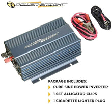 Load image into Gallery viewer, PowerBright Pure Sine Power Inverter 300 Watt True Sine Continuous 12 Volt DC to 115 Volt AC with USB Charging Port - Perfect for an Emergency, Hurricane, Storm Outage - Voltage Converters and transformers
