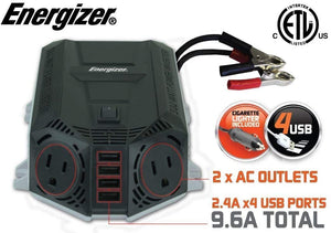 Energizer 500 Watt Power Inverter 12V image of 9.6A compatible USB