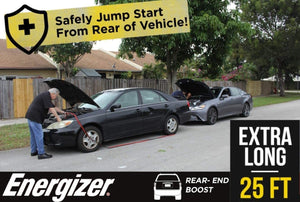 Energizer 1-Gauge 800A image of Safely jump start from rear of vehicle 25ft long