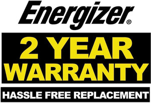 Energizer 2 Gauge 800A 2 year warranty hassle free replacement