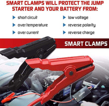 Load image into Gallery viewer, Energizer Heavy Duty Jump Starter 7500mAh image of smart clamps
