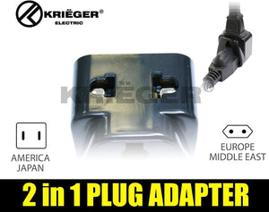 Krieger Plug Adapters 2-in-1 image of 2 in 1 plug adapter