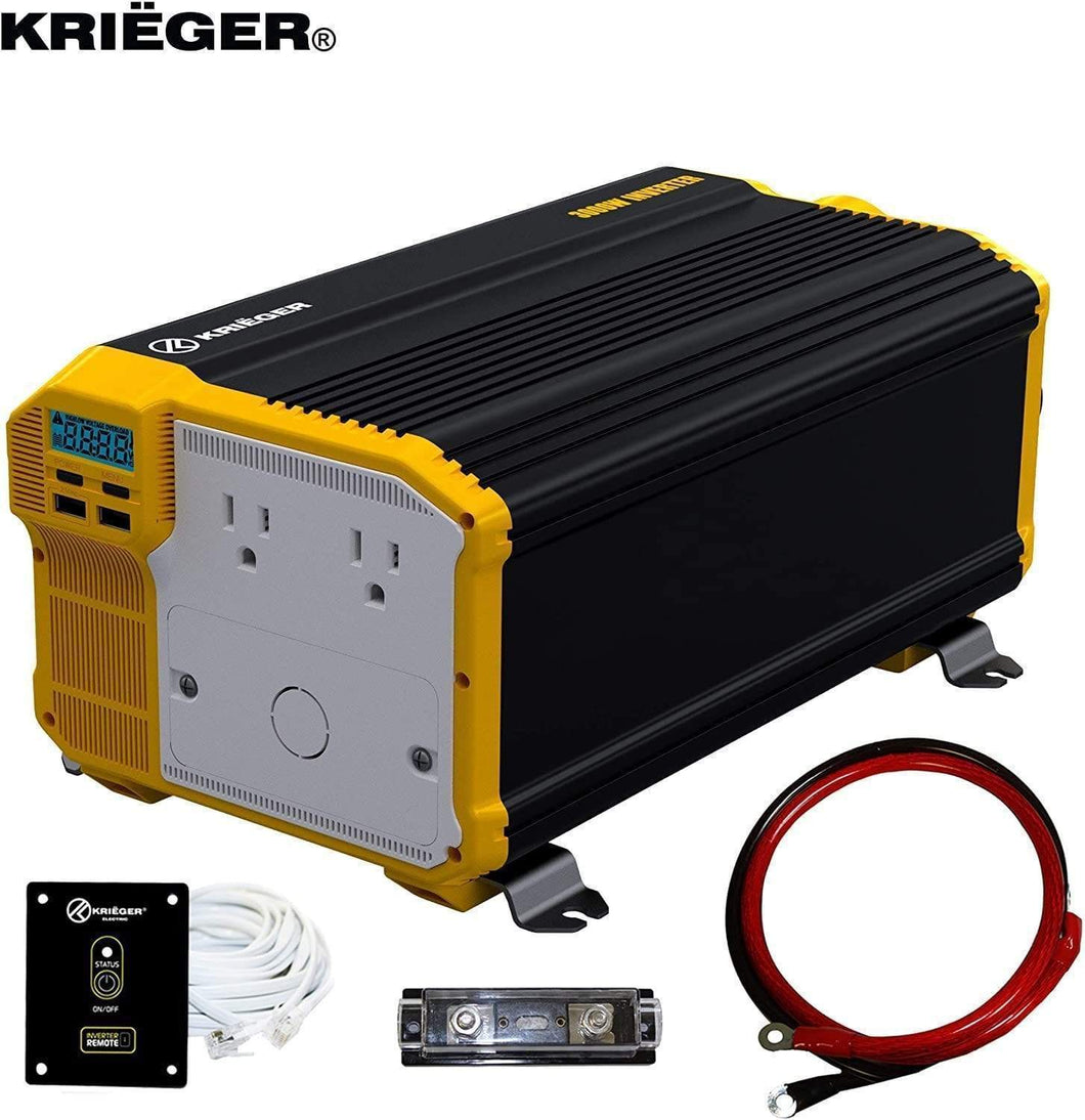 Krieger 3000 Watts Power Inverter 12V to 110V main image