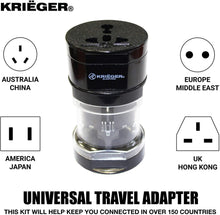Load image into Gallery viewer, KRIGER Small Size Worldwide International Travel Plug Adapter Kit  image of universal travel adapter
