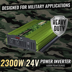 ML2300 Power Bright 2300 Watt 24V Power Inverter image of watts and voltage
