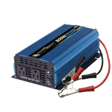 Load image into Gallery viewer, PowerBright PW900-12 - 900 Watt 12V DC to 110V AC power inverter with cables - Voltage Converters and transformers
