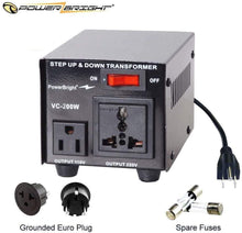 Load image into Gallery viewer, VC200W PowerBright Step Up &amp; Down Transformer mian image
